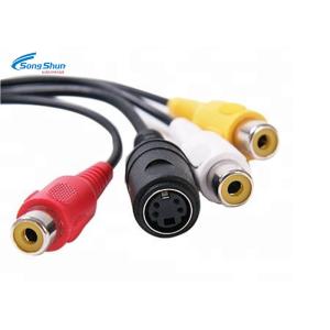 RCA TV VGA Monitor Cable , S-Video 3 RCA AV PC Computer Television Adapter Cable