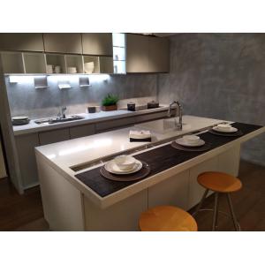 Black Calacata Artificial Quartz Kitchen Countertop With Coherent Pattern