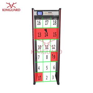 Walk Through Type Security Metal Detector Body Scanner With Location Lights Big Screen