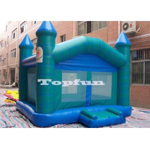 Wholesale 5m Indigo Inflatable Turret Castle Bouncer With Mash Window For Family Party from china suppliers