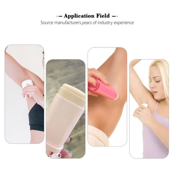 30g/50g Blue oval smooth bottle with Golden lid for fragrance and sunscreen stick