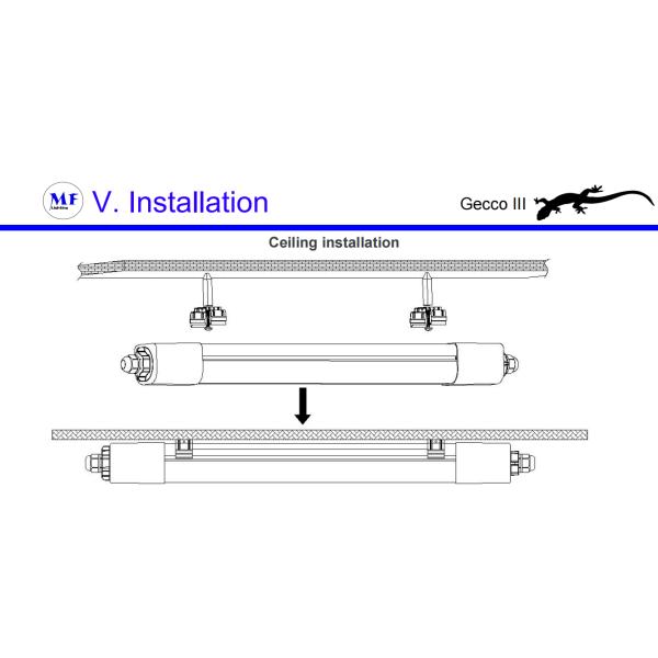 18W 36W 50W LED Explosion Proof Light IP66 Waterproof CCT Adjustable Tri Proof Fixture Linear Led Tube Light Bulb