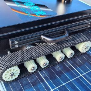 Rotating Brush Photovoltaic Solar Cleaner Robot for Customized Panel Cleaning