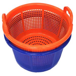 Stackable Storage Ventilated Seafood M Plastic Shrimp Basket With Handle
