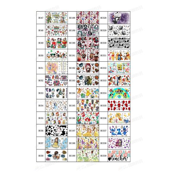 UV Ink AB Film Valentine'S Day Sticker DTF UV Weatherproof