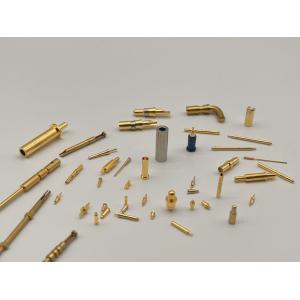 Custom Brass Machined Pins Pad SMT Type Gold Plating 1.5mm Male For Connections