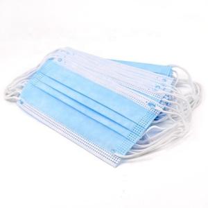 Buy cheap White And Blue Earloop Face Masks / Breathable Earloop Medical Mask from wholesalers