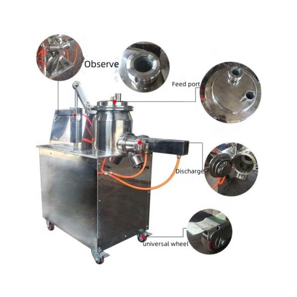 Quality Lab Scale Wet Mixer Granulator SUS304/316L Emergency Stop Button Mixing And Granulating Machine for sale