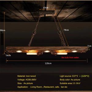 Industrial Style Chandelier American Loft Retro Personalized Restaurant lamp(WH