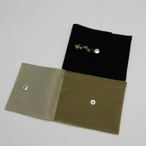 10 X 8cm Velvet Suede Jewelry Envelope Pouches Lightweight With Logo Printing