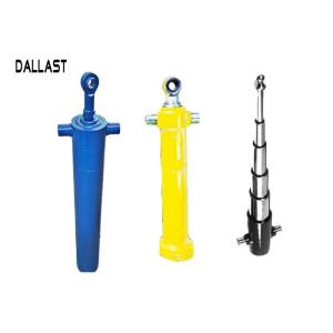 Vertical Hydraulic Ram Single Acting Telescopic Hydraulic Cylinders Multi Stage