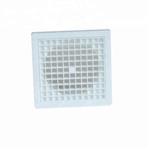 100-200mm Plastic Ventilation Fixed Louvre Square Grille with Plastic Blade