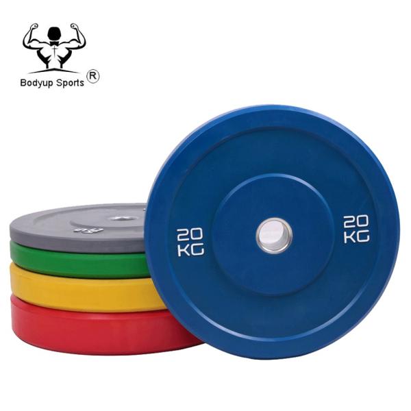 Pure Rubber Barbell Weight Plates , Crossfit Bumper Plates For Competition