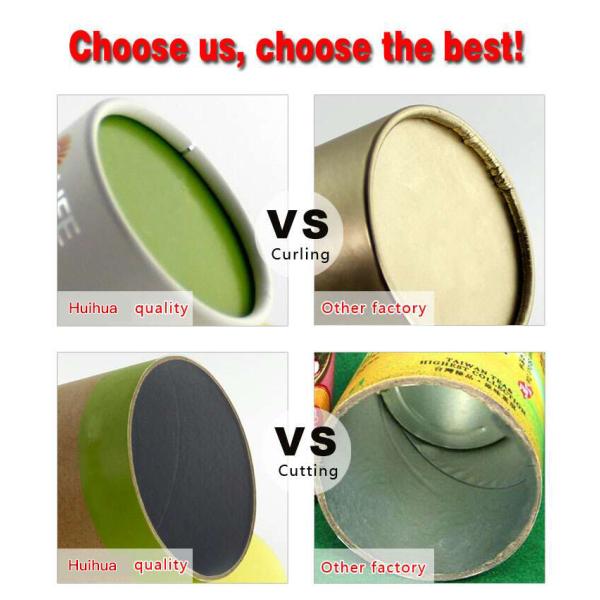 Plastic Composite Can Packaging With Paper Print Cover SGS Certification