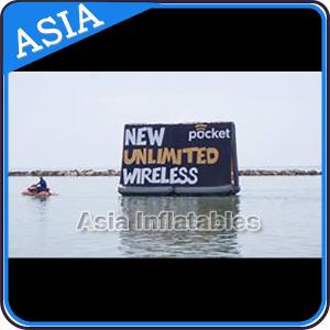 Floating Billboard With Banner Advertising Inflatables Water Billboard For