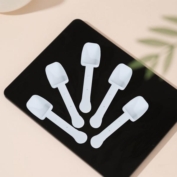 Wholesale Foldable White PP 10ML Solid State Dual-Use Food Grade Plastic Scoop Measuring Scoop
