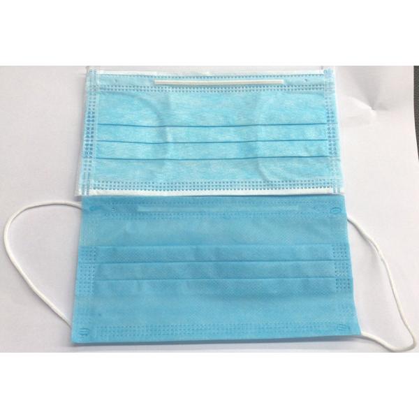 Disposable 3 Ply Face Mask , Earloop Medical Grade Face Mask For Personal Safety
