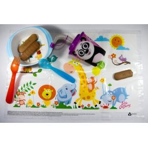 Water Resistant Disposable Table Mat , Germ Free Plastic Sticky Placemats For