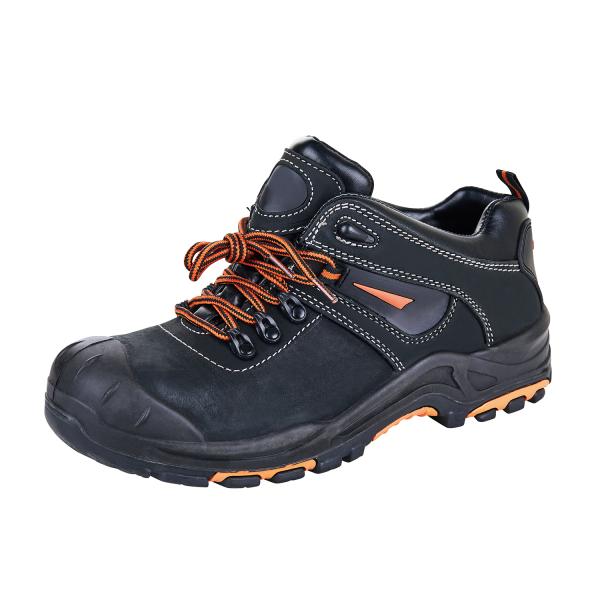 Rubber Outsole Split Leather Upper Material Men's Work Safety Shoes Boots at UF-160