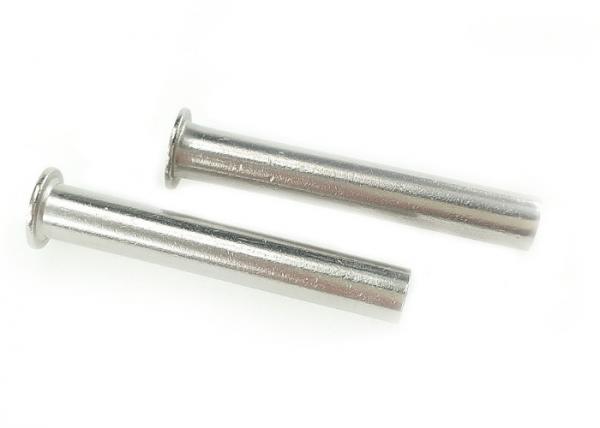 Quality Carbon Steel Hardware Rivets Flat Head Semi Tubular Rivet Din 7340 Nickel Plated for sale
