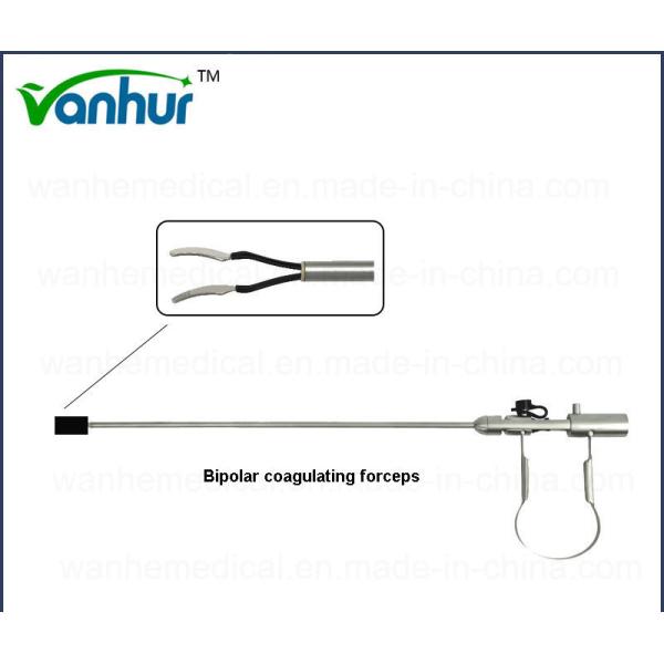 Type 2 Bipolar Coagulating Forceps Spring Handle Surgical Clamp for Laparoscopy