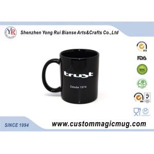 Customizable Colour Changing Coffee Mug , Black Magic Photo Mug 325ml