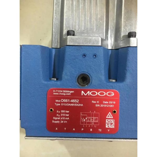 Quality Original MOOG Servo Valve with 1500-2500 rpm Speed Range 5 Days Delivery and One Year Warranty for Flow and Pressure Control for sale