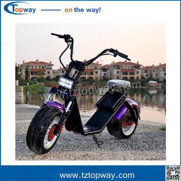 Powerful High Speed Lithium Battery Harley Citycoco 2000W EEC electric scooter
