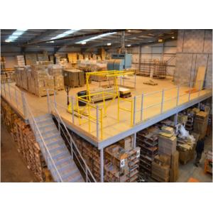 Double Deep Pallet Rack Mezzanine Systems , Heavy Duty Narrow Mezzanine Floor