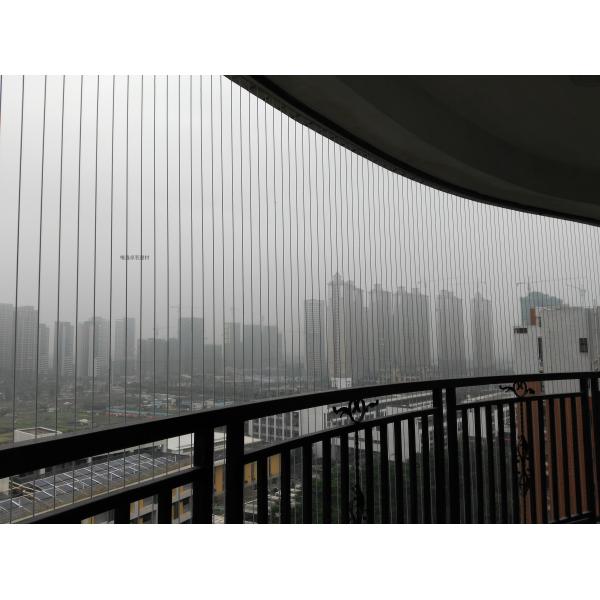 Balcony Invisible Grille transparent mesh safety solution combining durability and aesthetic appeal for modern buildings