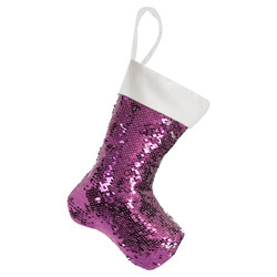 Sublimation Custom Printing Christmas Decoration Flip Sequins Sock hanging
