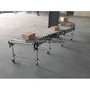 Gravity Roller Flexible Conveyors applied in loading docks/plant floors/shipping