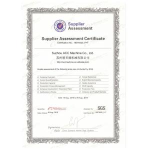 suzhou ACC machine Co.,Ltd Certifications