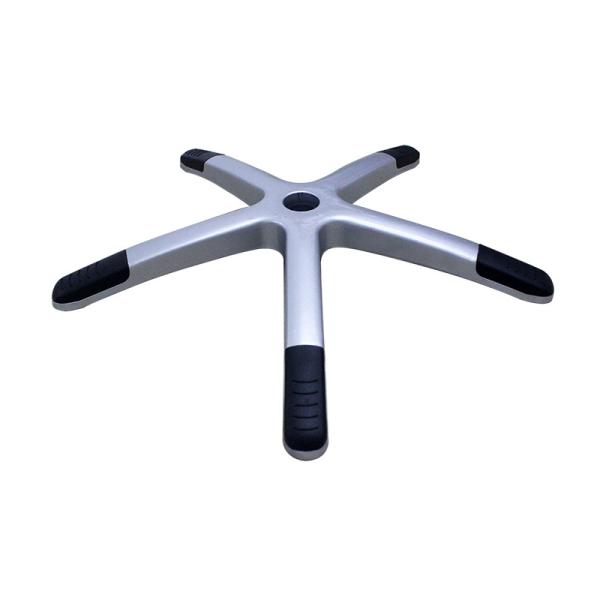 High quality 700mm silver Nylon Office Chair Base with Lumbar Support and
