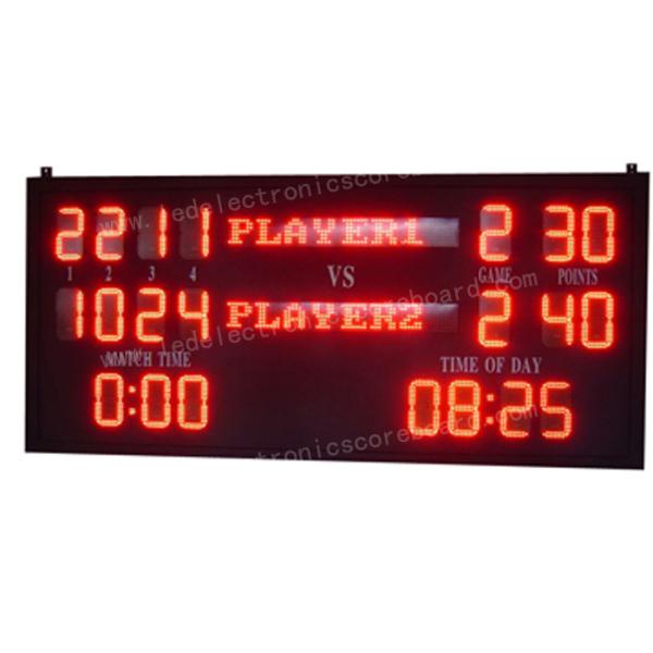7 Segments LED Electronic Scoreboard For Outdoor Tennis OEM / ODM Available