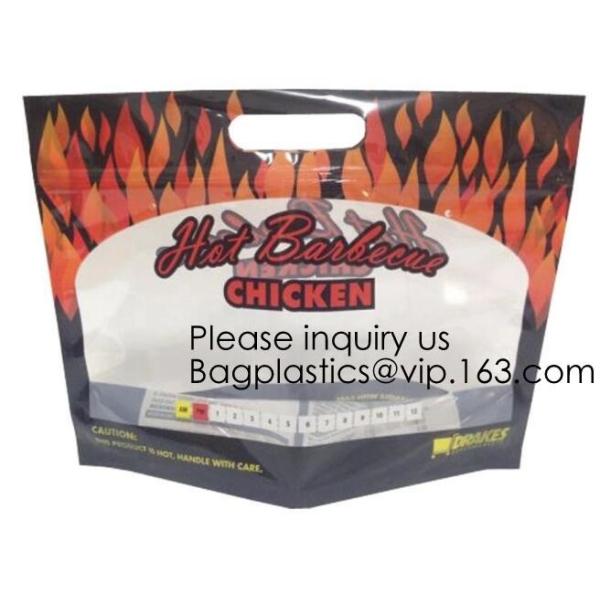 Kraft-Paper-Roast-Chicken-Bag Roast Chicken Food Package Food Packing Bag Custom Food Packing,Hot Deli Bag Chicken Stand