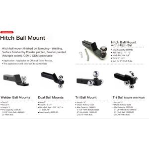 Wholesale ODM OEM Powder Painted Painted Hitches Ball Mount Trailer Hitch Ball Mount from china suppliers