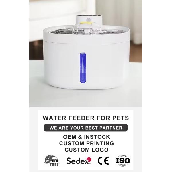 Customized Pet Feeder Food Grade Automatic Cat Water Fountain