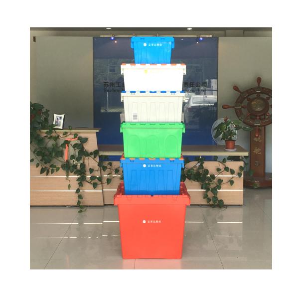 Quality Stackable Plastic Container Customized Color NO Foldable Ideal for Moving and Storage for sale