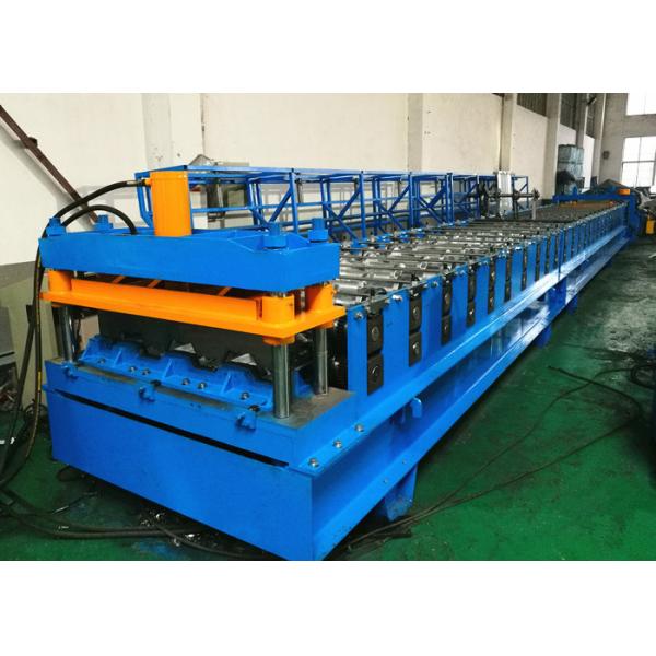 Quality Electrically Driven Steel Deck Roll Forming Machine With Siemens PLC Control System for sale