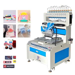 Soft Silicone Gel Label Dispensing Machine Rubber Badge Machine