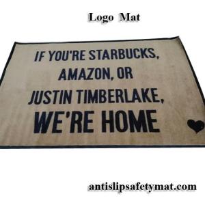 1.5mm Rubber Backing Custom Printed Door Mats Office Nylon Entrance Doormat