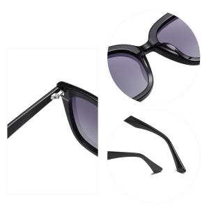 Simple Custom Square Acetate Sunglasses High Polymer Memory