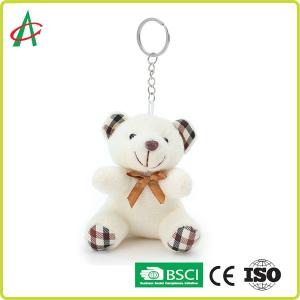CPSIA Plush Small Teddy Bear Keyring 10cm Height