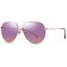 Pilot Women Sunglasses Metal Frames Pink Mirror Lens Color for sale