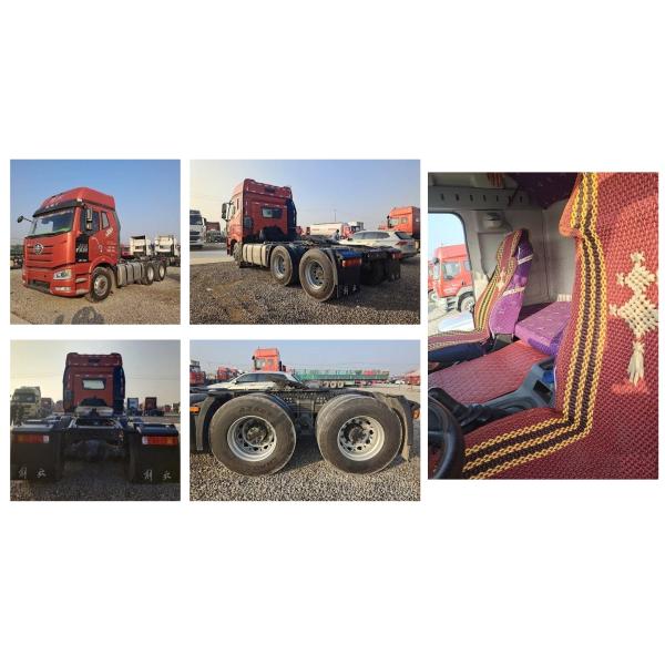 FAW J6P Jiefang Tractor Truck 6x4 Heavy Duty Tractor Unit Engine Used Trucks for Heavy Cargo Transportation