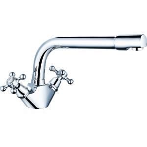 Chrome Finished Basin Mixer Faucet With Modern Style For Bath T8069A