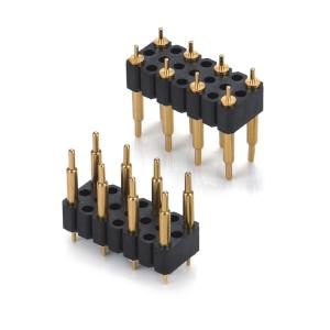 China Custom 5.08mm Pitch Pogo Pin Connector Male 8 Pin 4.0mm Three Row Spring Loaded on sale China Custom 5.08mm Pitch Pogo Pin Connector Male 8 Pin 4.0mm Three Row Spring Loaded on sale