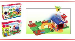 Wholesale 2014 Electric Building Block with railway,B/O Educational plastic toys from china suppliers