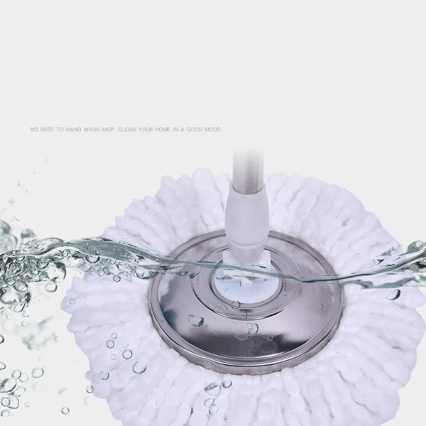 360 Degree Rotating Microfiber Spinning Mop and Bucket Set for Adjustable Cleaning